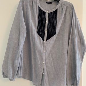 Lands End Linen Blend Shirt